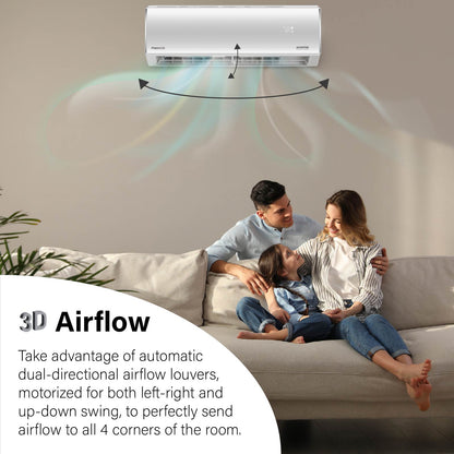 Pioneer Diamante Essenza 23,000 BTU 17 SEER2 230V High-Wall Ductless Mini-Split Air Conditioner Inverter Heat Pump with 16 Ft. Kit - WYT024GLUI17RL