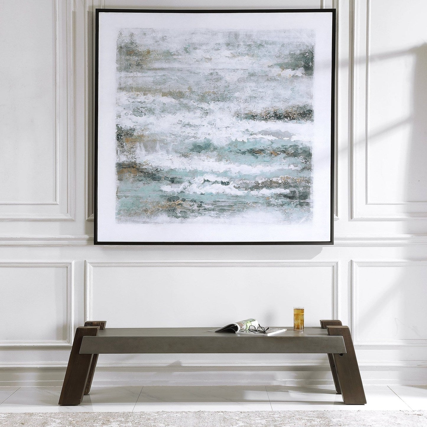 Uttermost Lavin Industrial Concrete Bench 24991