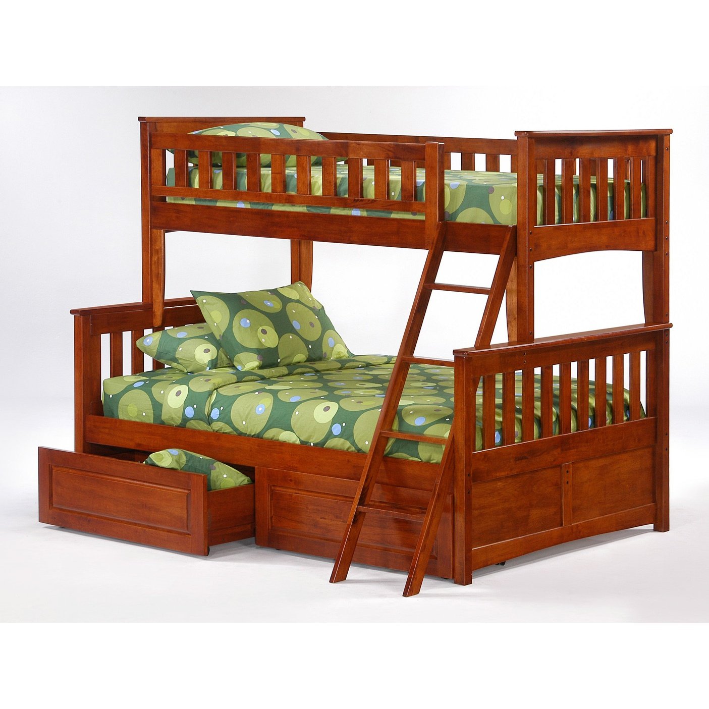 Night and Day Furniture Spices Ginger Twin/Full Bunk Bed - PBTF-GIN-CH-COM