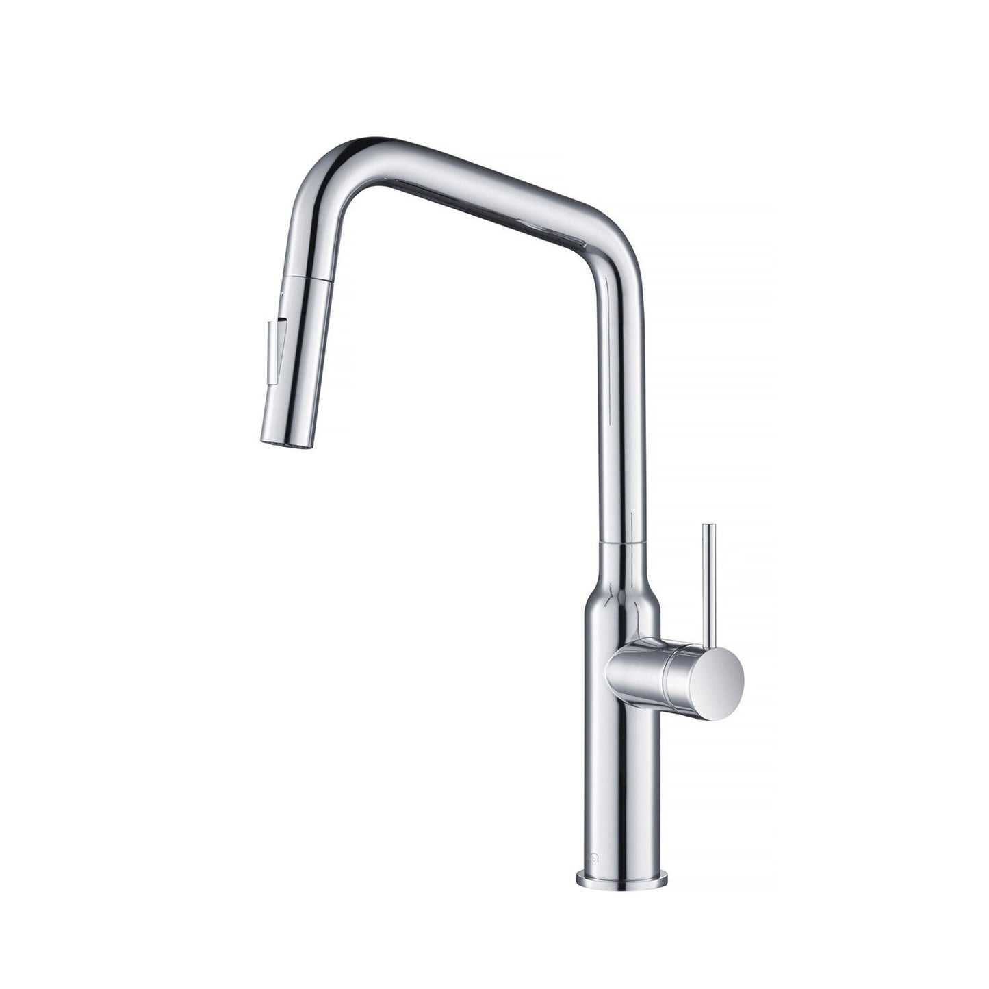 Kibi Macon Single Handle High Arc Pull Down Kitchen Faucet in Chrome Finish - KKF2007CH