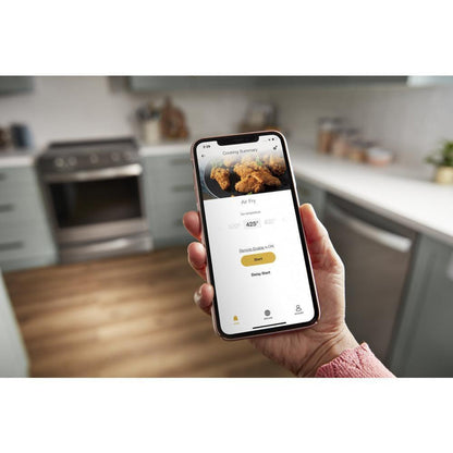 WHIRLPOOL 6.4 cu. ft. Smart Slide-in Electric Range with Air Fry, when Connected Black in Stainless Steel - WEE750H0HV