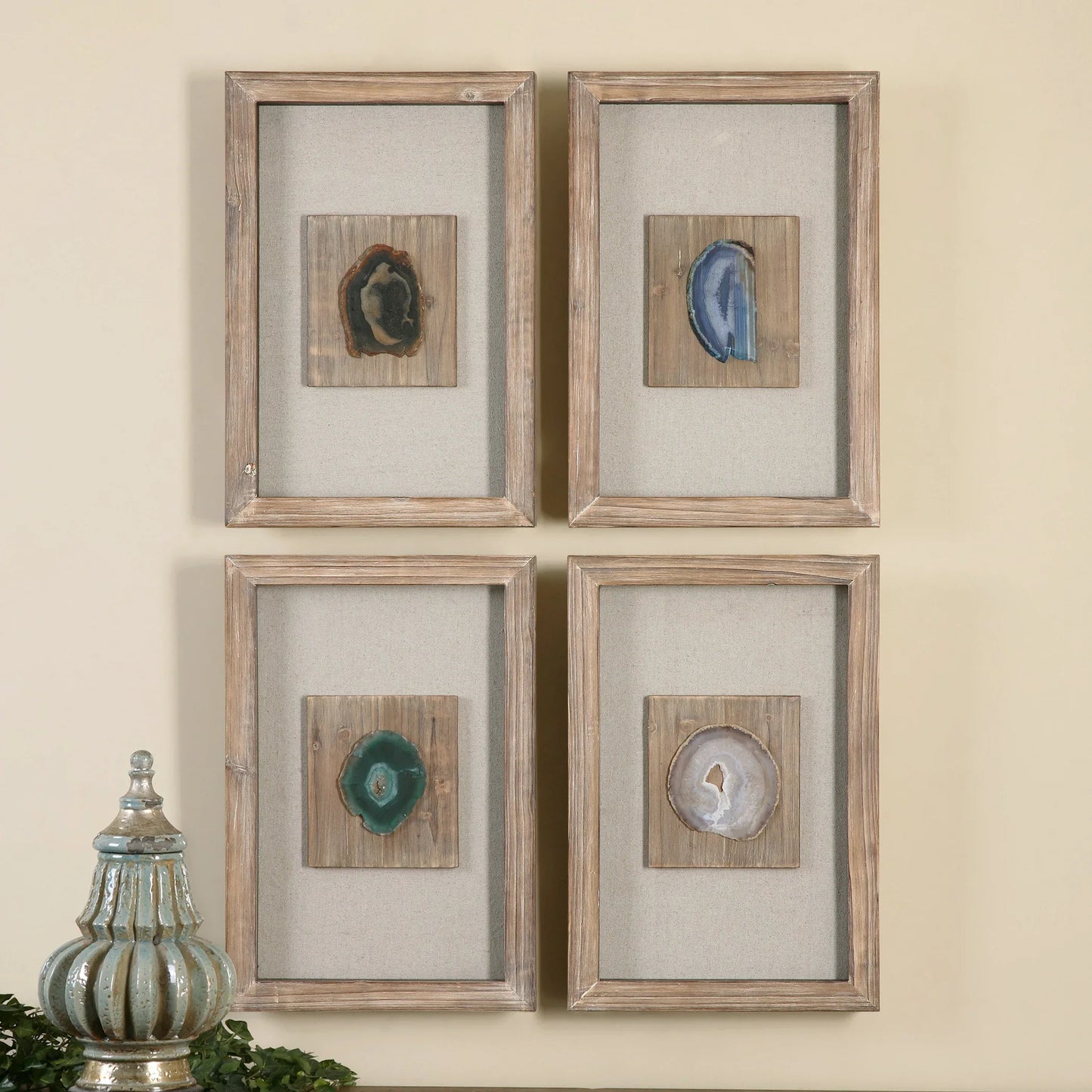 Uttermost Agate Stone, S/4 14499
