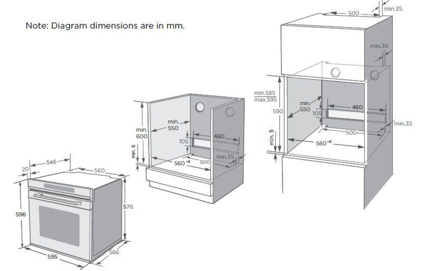 Kleenmaid 60cm Multifunction Oven - OMF6040X