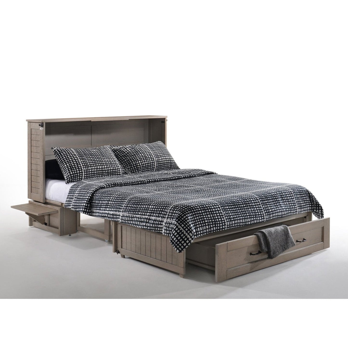Night and Day Furniture Poppy Queen Murphy Cabinet Bed Complete - MUR-POP-QEN-BDR