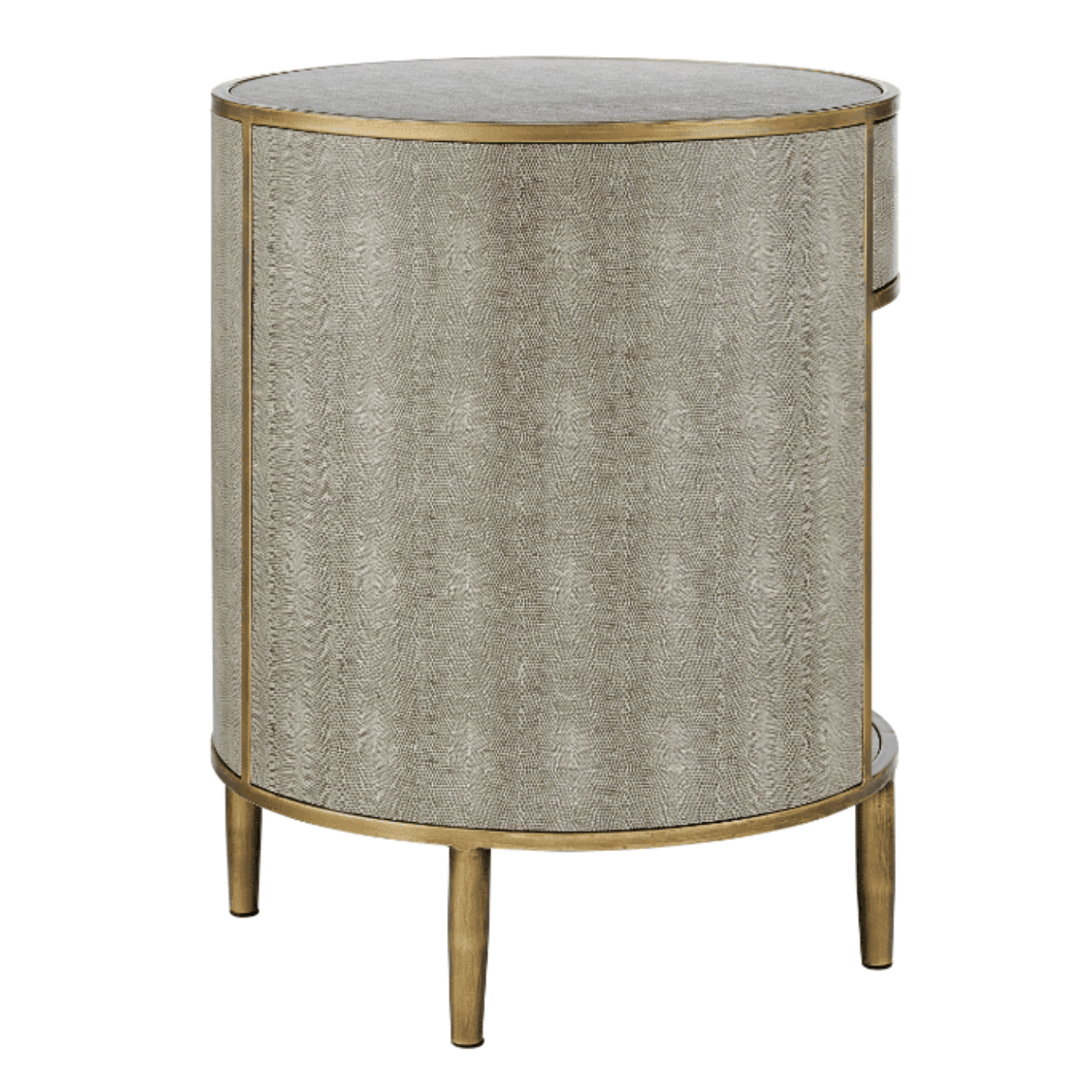 New Pacific Direct Loretta Faux Shagreen Side/ End Table -  1600089