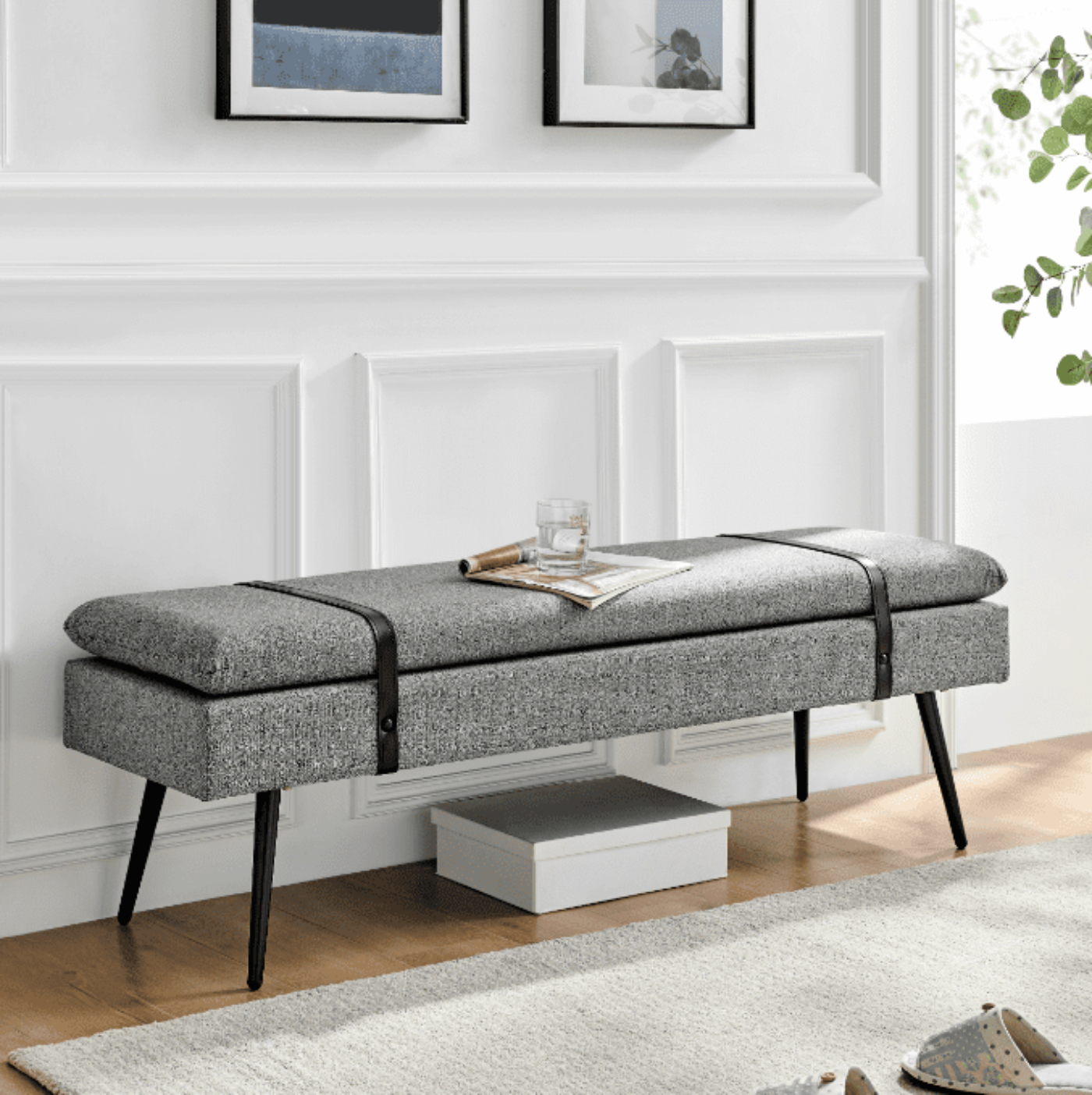 New Pacific Direct Zuney Fabric Bench  - 1600090-572