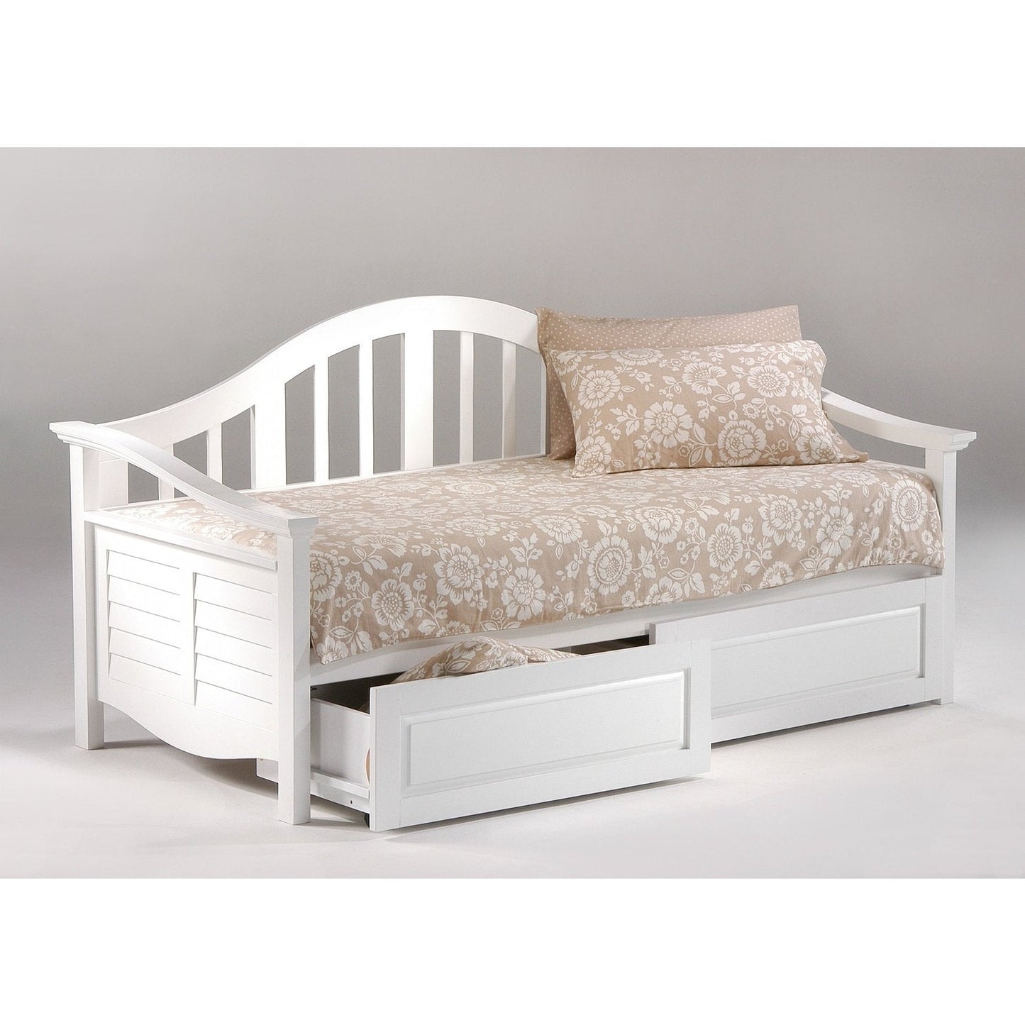 Night and Day Furniture White Seagull Daybed Complete - SEG-DBA-COM-WH