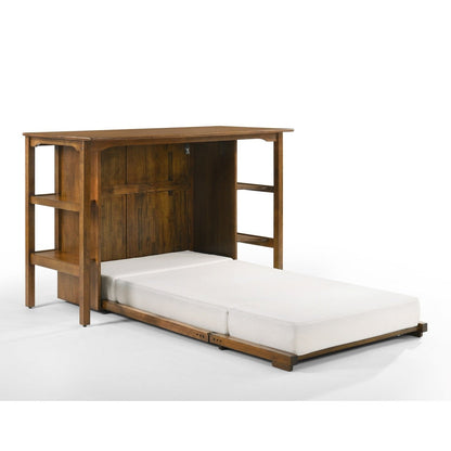 Night and Day Furniture Siesta Desk Twin Murphy Cabinet Bed Complete - STA-DESKB-CHO