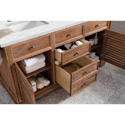 James Martin Vanities Savannah 60" Driftwood Double Vanity - 238-104-5611-3AF