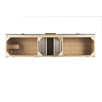 James Martin Vanities Mercer Island 72" Double Vanity - 389-V72D-AGR-G-DGG