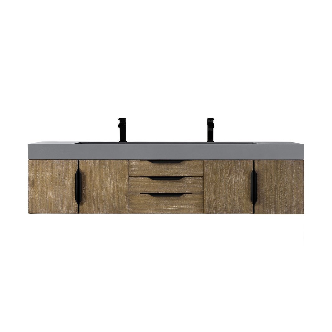 James Martin Vanities Mercer Island 72" Double Vanity - 389-V72D-AGR-G-DGG