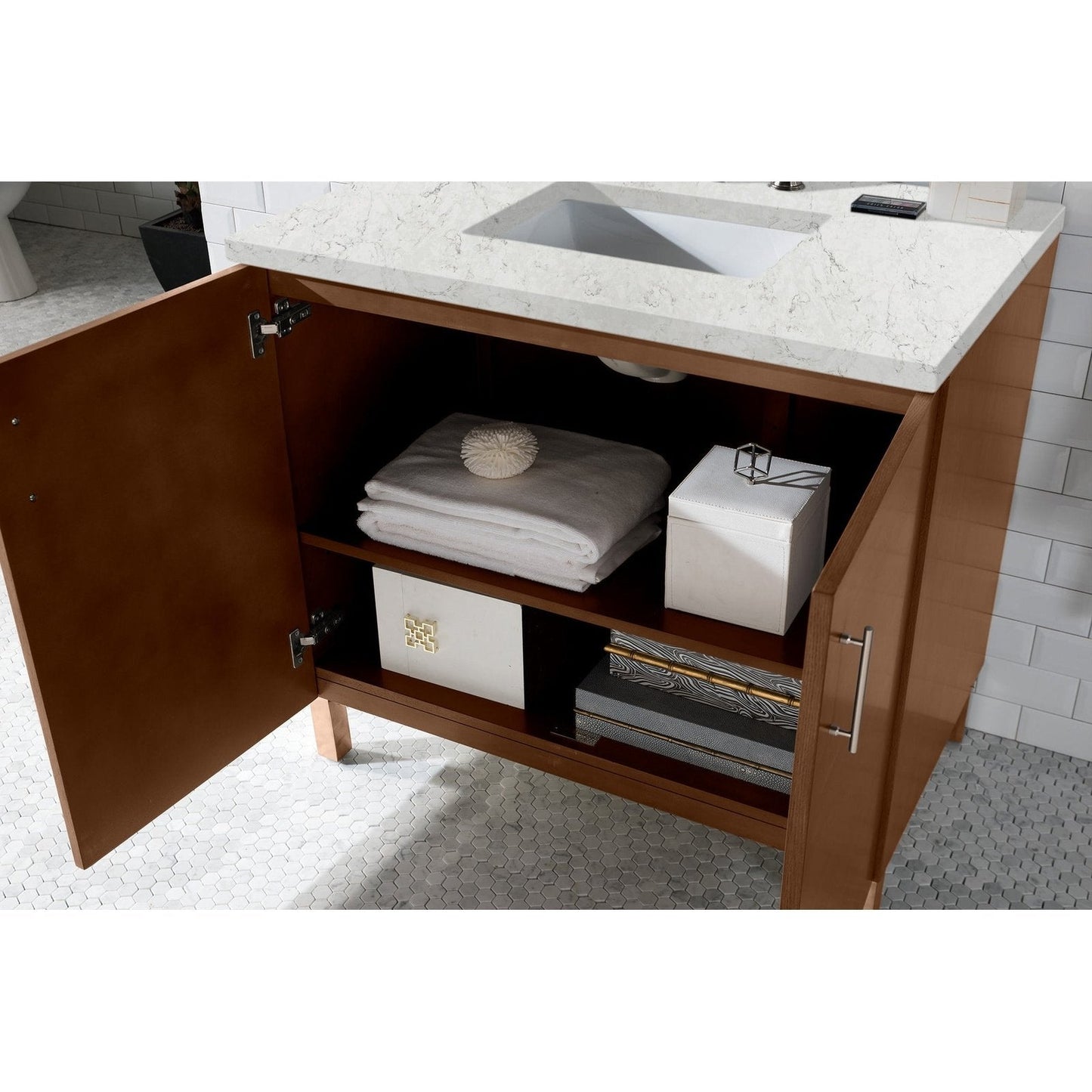 James Martin Vanities Metropolitan 36" Single Vanity - 850-V36-AWT-3AF
