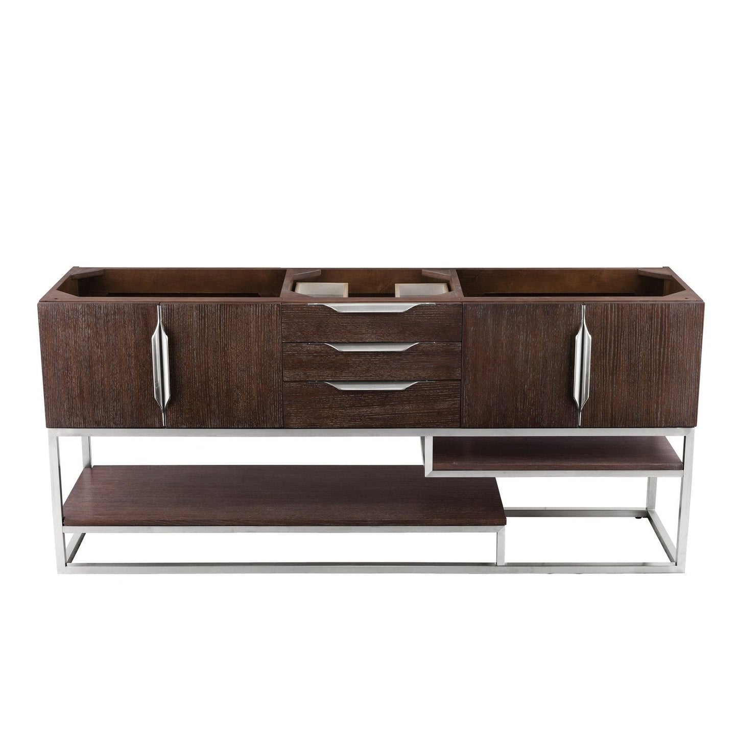 James Martin Vanities Columbia 72" Double Vanity - 388-V72D-AGR-MB-DGG