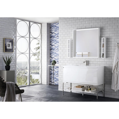 James Martin Vanities Milan 47.3" Single Vanity Cabinet - 801V47.3GWRGDCHB