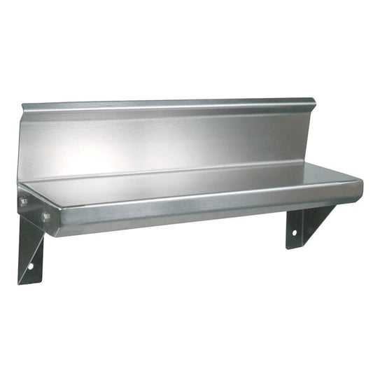 John Boos BHS548R6 Wall-Mounted 48" W x 5" D Lavatory Shelf with 4" H Riser - JBBHS548R6