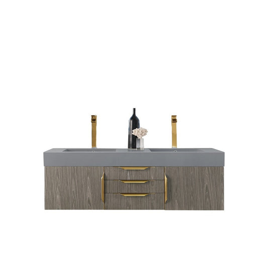James Martin Vanities Mercer Island 59" Double Vanity - 389-V59D-AGR-G-DGG