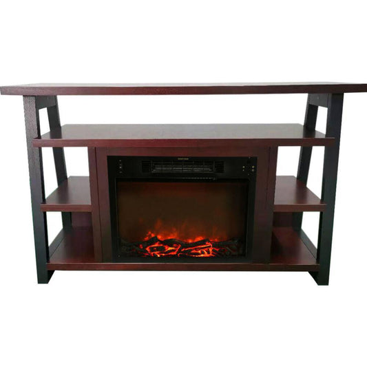 Cambridge 32-In. Sawyer Industrial Electric Fireplace Mantel with Realistic Log Display and Color Changing Flames - CAM5332-1MAH
