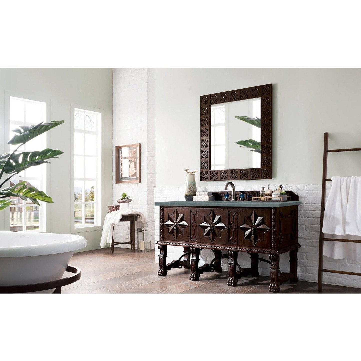 James Martin Vanities Balmoral 60" Single Vanity Cabinet - 150-V60S-ANW-3AF