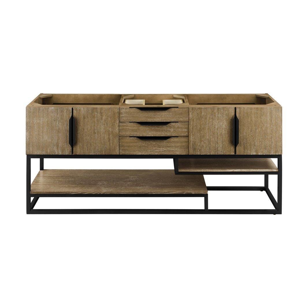 James Martin Vanities Columbia 72" Double Vanity - 388-V72D-AGR-MB-DGG