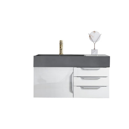 James Martin Vanities Mercer Island 36" Single Vanity - 389-V36-AGR-G-DGG