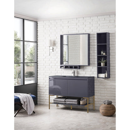 James Martin Vanities Milan 47.3" Single Vanity Cabinet - 801V47.3GWRGDCHB