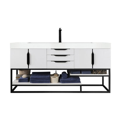 James Martin Vanities Columbia 72" Single Vanity - 388-V72S-AGR-MB-DGG