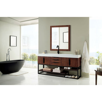 James Martin Vanities Columbia 72" Single Vanity - 388-V72S-AGR-MB-DGG
