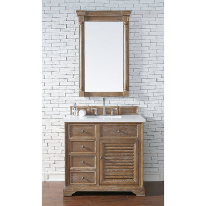 James Martin Vanities Savannah 36" Driftwood Single Vanity - 238-104-5511-3AF