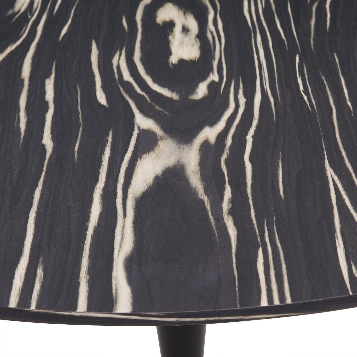 New Pacific Direct Allie 39" Striped Ebony Wood Veneer Round Dining Table -  6300054