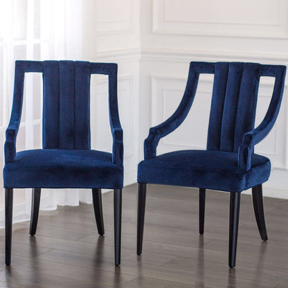 New Pacific Direct Viola Velvet Fabric Klismos Chair -  9900033-333