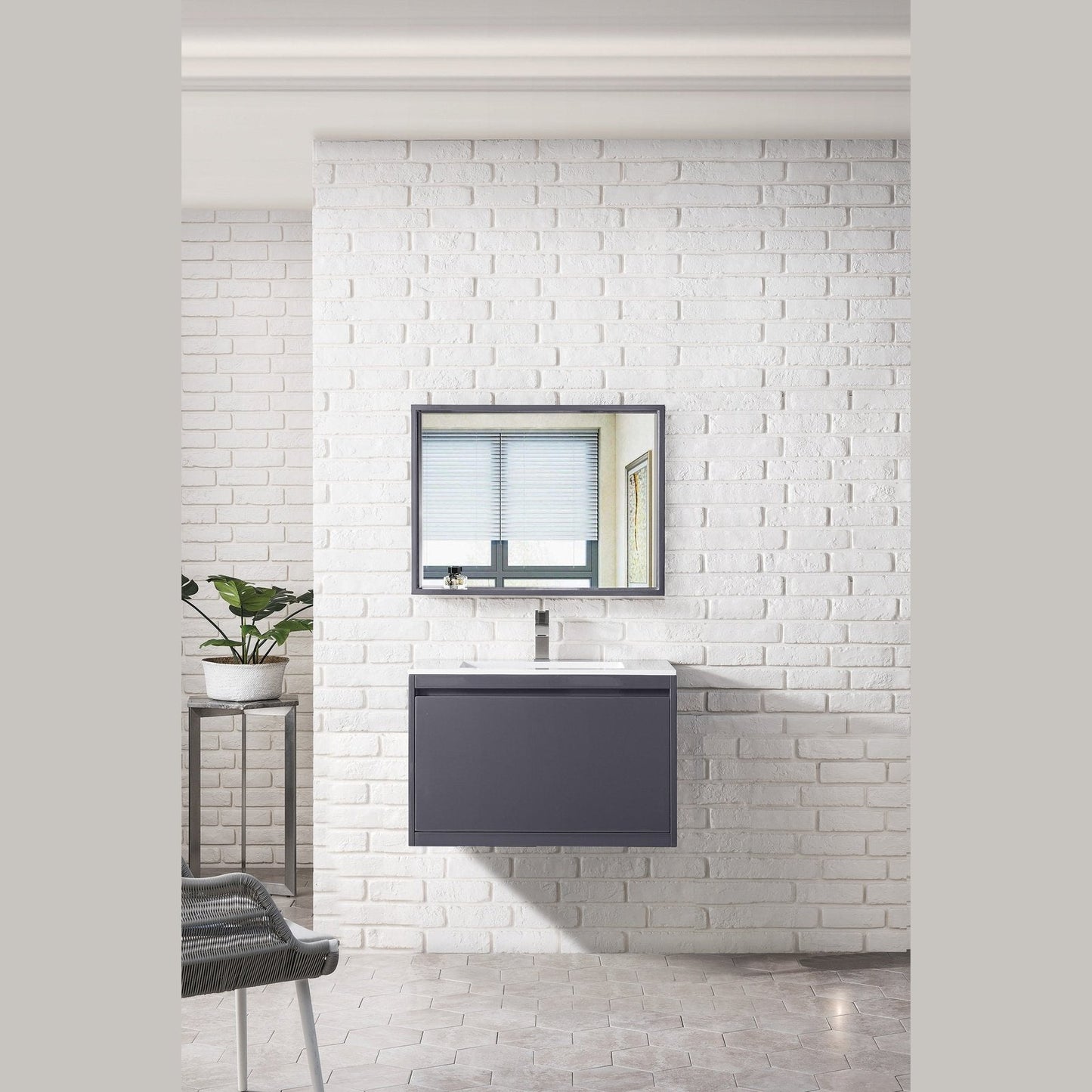 James Martin Vanities Milan 31.5" Single Vanity Cabinet - 801V31.5GWRGDCHB