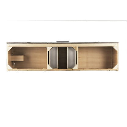 James Martin Vanities Columbia 72" Double Vanity - 388-V72D-AGR-MB-DGG