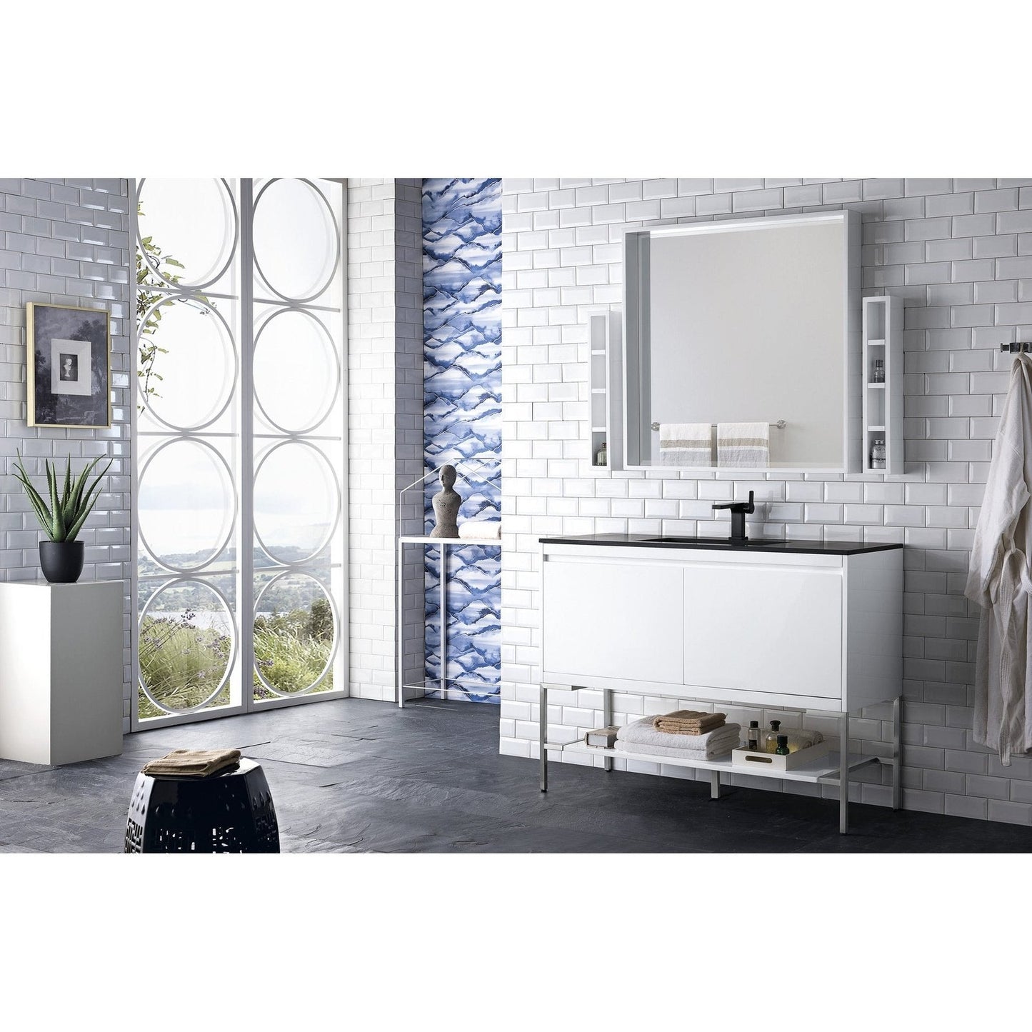 James Martin Vanities Milan 47.3" Single Vanity Cabinet - 801V47.3GWRGDCHB