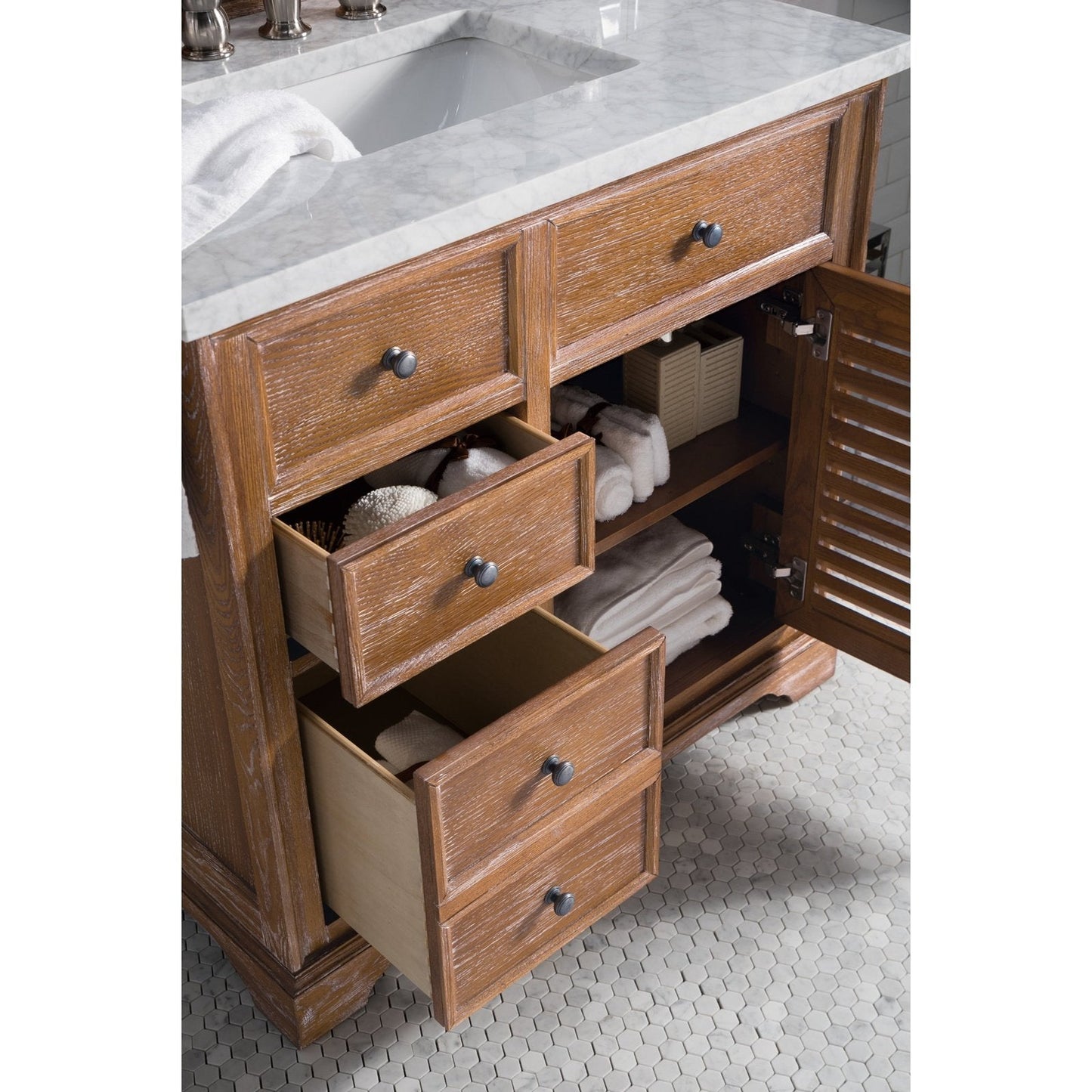 James Martin Vanities Savannah 36" Driftwood Single Vanity - 238-104-5511-3AF