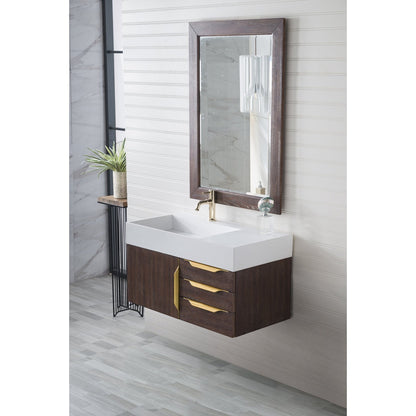 James Martin Vanities Mercer Island 36" Single Vanity - 389-V36-AGR-G-DGG