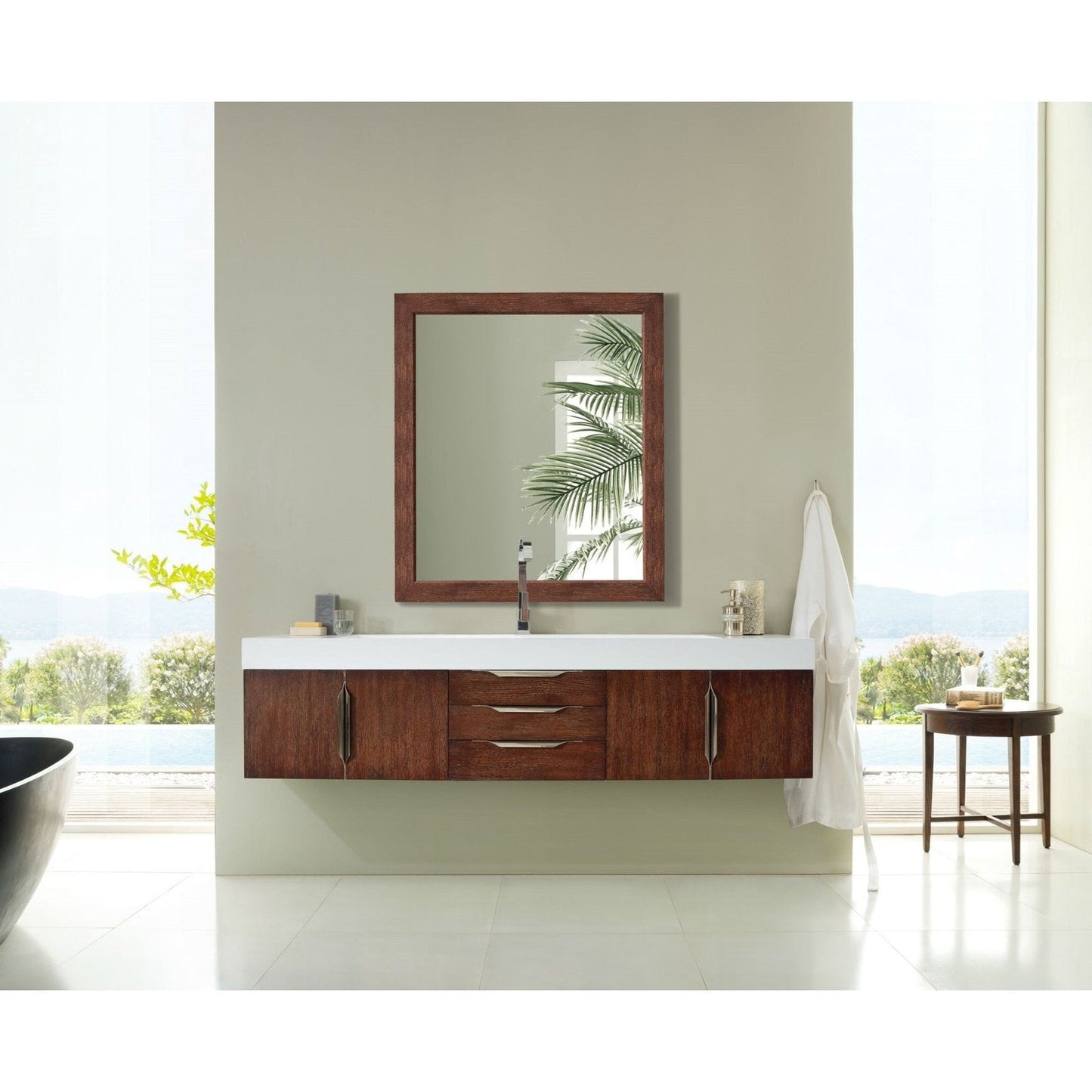 James Martin Vanities Mercer Island 72" Single Vanity - 389-V72S-AGR-G-DGG