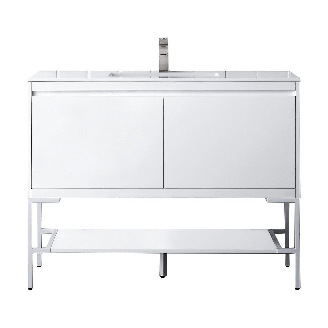 James Martin Vanities Milan 47.3" Single Vanity Cabinet - 801V47.3GWRGDCHB