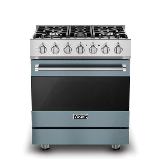 VIKING 30" Self-Cleaning Dual Fuel Range Viking 3 Series Blue - RVDR33025BNSLP