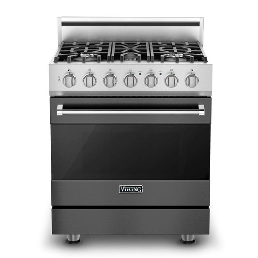 VIKING 30" Self-Cleaning Dual Fuel Range Viking 3 Series Gray - RVDR33025BDGLP