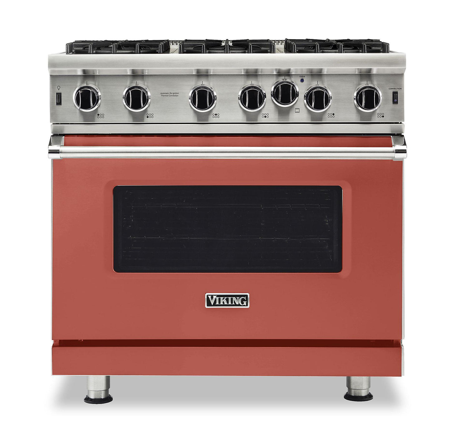 VIKING 36" Open Burner Gas Range Viking 5 Series Red - VGIC53626BSCLP