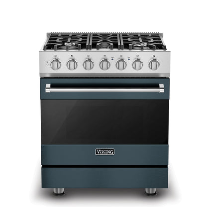VIKING 30" Self-Cleaning Dual Fuel Range Viking 3 Series Gray - RVDR33025BSQ