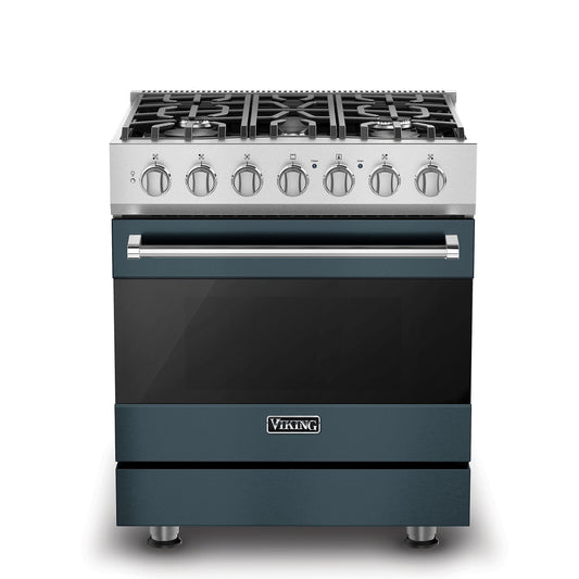 VIKING 30" Self-Cleaning Dual Fuel Range Viking 3 Series Gray - RVDR33025BSQLP