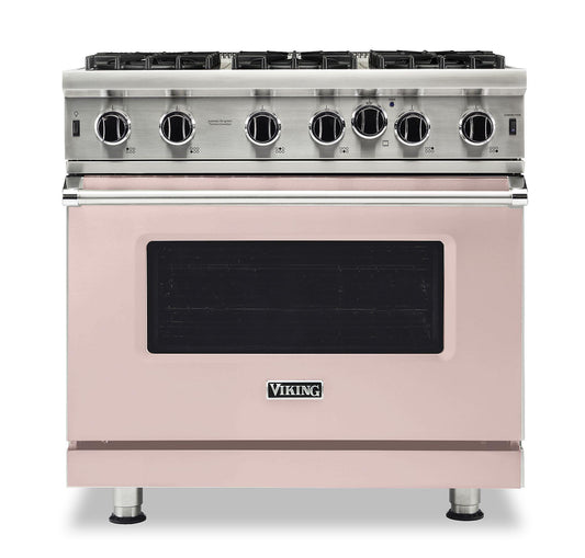 VIKING 36" Open Burner Gas Range Viking 5 Series Pink - VGIC53626BBH