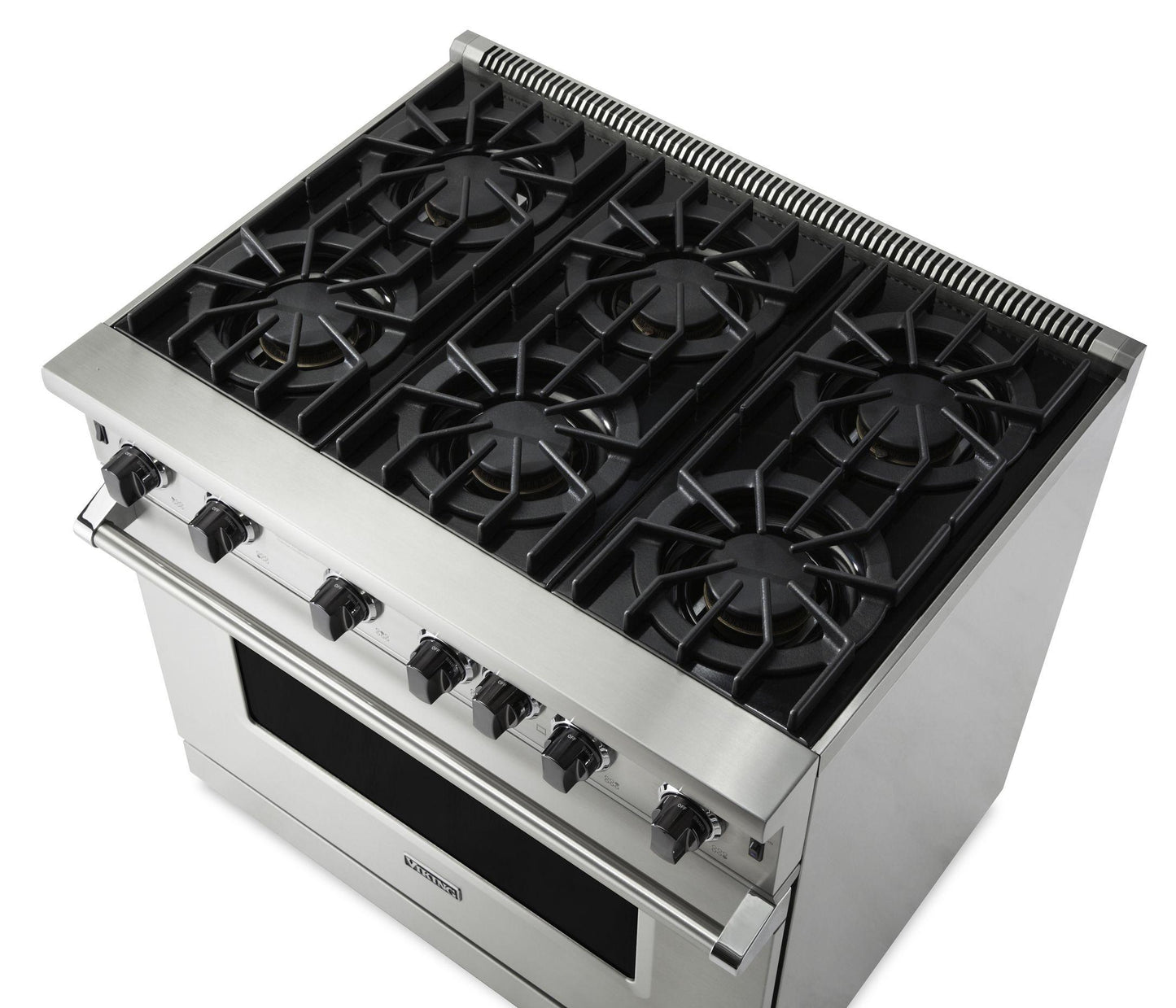 VIKING 36" Open Burner Gas Range Viking 5 Series Black - VGIC53626BON