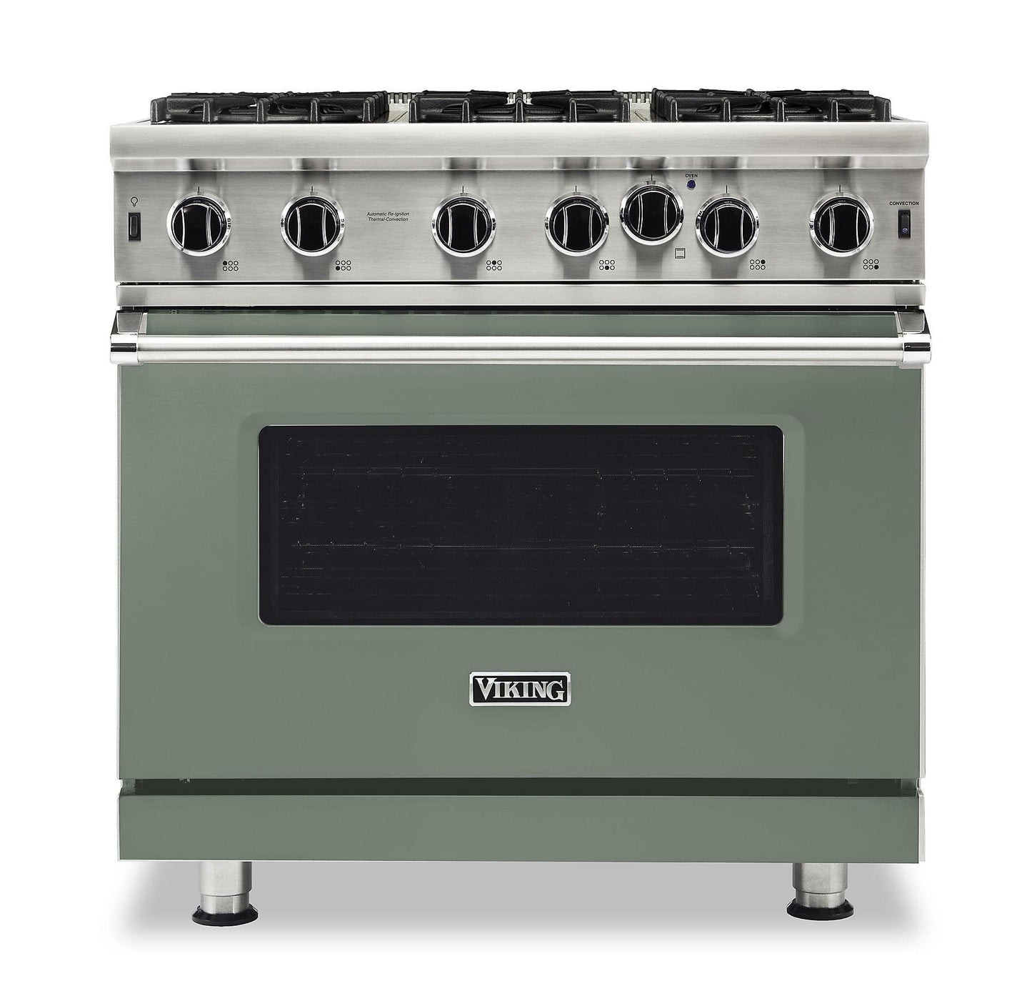 VIKING 36" Open Burner Gas Range Viking 5 Series Green -   VGIC53626BEU