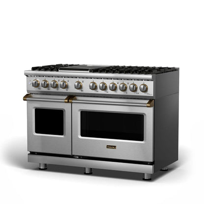 VIKING 48" Dual Fuel Range - VDR548 Viking 5 Series Gray - VDR5488BDG