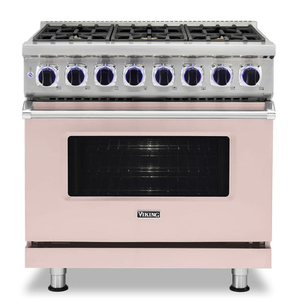 VIKING 36" Dual Fuel Range - VDR7362 Viking 7 Series Pink - VDR73626BBH