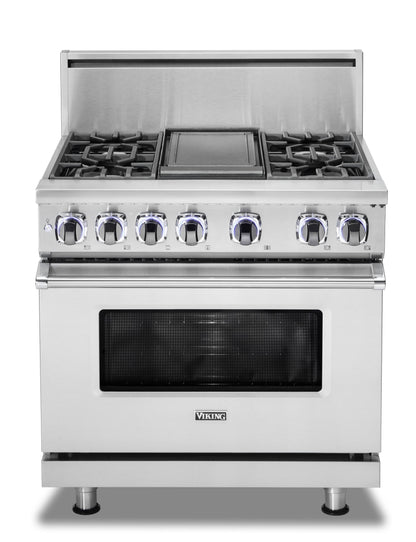 VIKING 36" Dual Fuel Range - VDR7362 Viking 7 Series Yellow - VDR73626BDALP