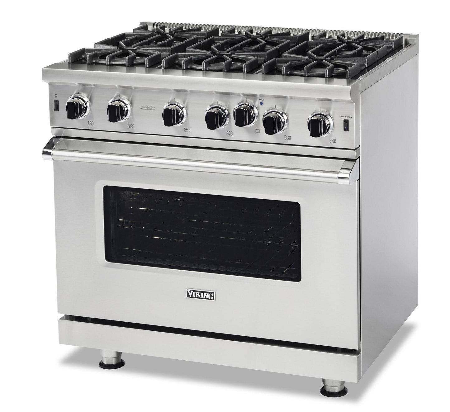 VIKING 36" Open Burner Gas Range Viking 5 Series Gold - VGIC53626BGHLP