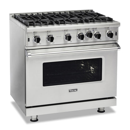 VIKING 36" Open Burner Gas Range Viking 5 Series Yellow - VGIC53626BDA